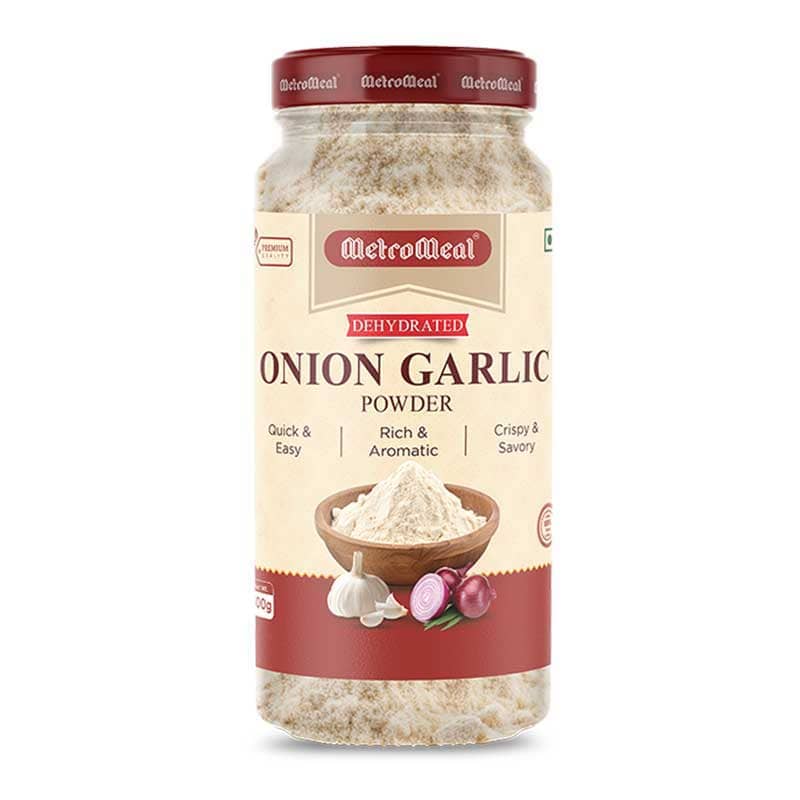 MetroMeal Onion Garlic Powder – 100% Pure Dehydrated Blend